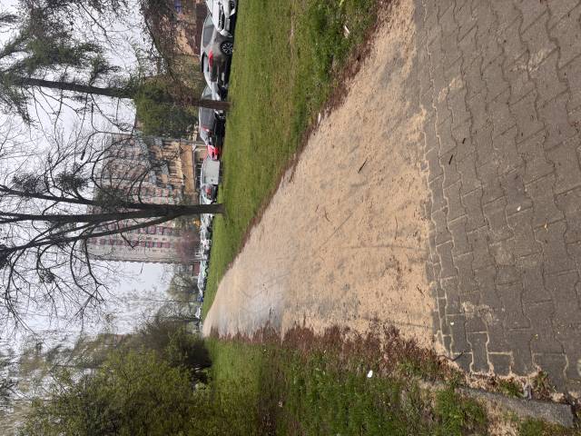 Nieuprzatniety piach po zimie