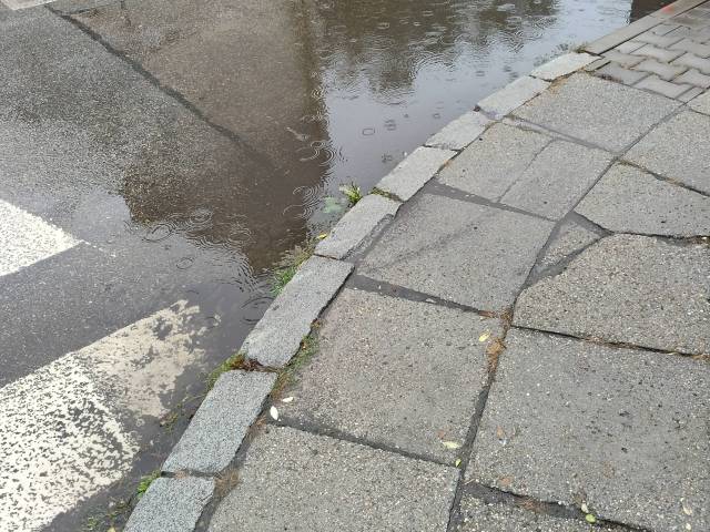 niedrożna kanalizacja deszczowa